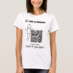 Camisetas de código Qr Links para sites Digitaliza