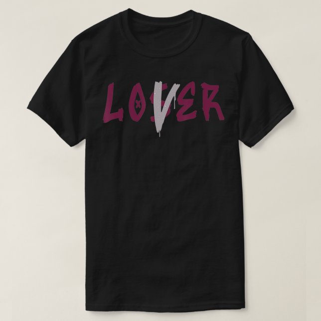 Camisetas de correspondência de tênis Loser Lover  (Frente do Design)