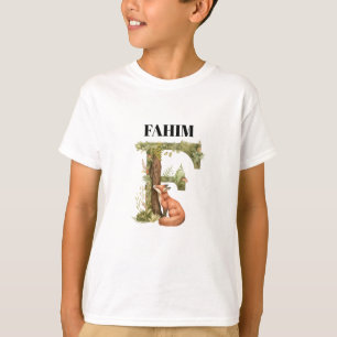 Camisetas de criança Design de nome de animal em a