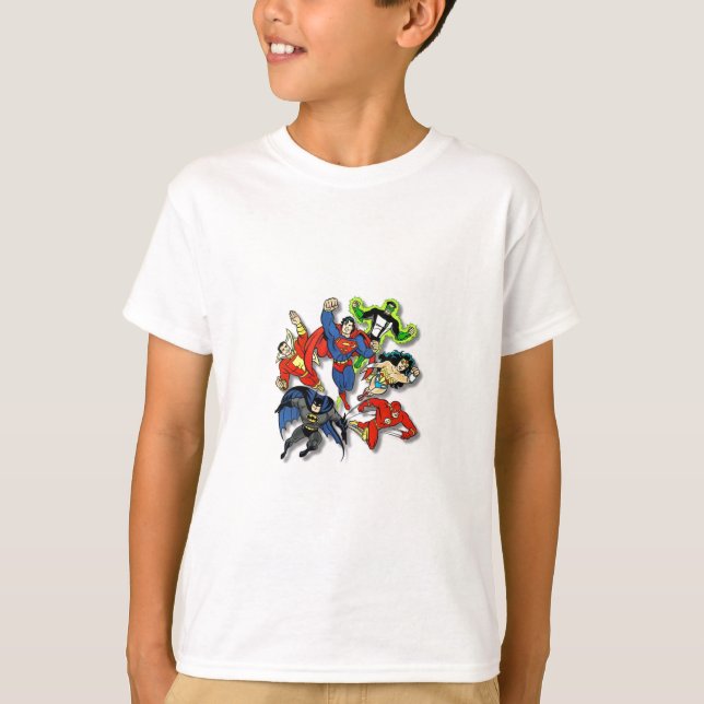 Camisetas de Crianças - Super Heróis (Frente)