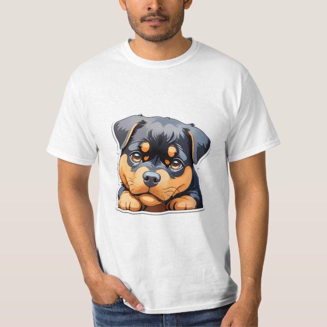 Camisetas de Cute Rottweiler (Frente)