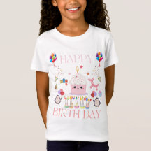 Camisetas de Design de Celebração de Aniversário p