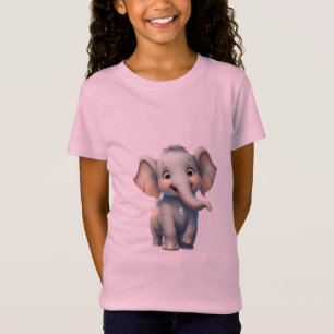 camisetas de design de elefantes de bebês bonitos