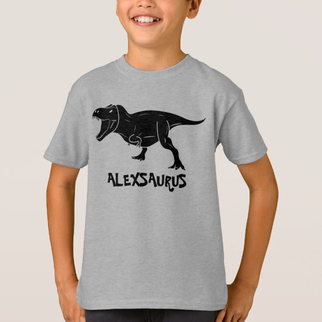 Camisetas de Dinossauro Personalizadas, Presente p (Frente)