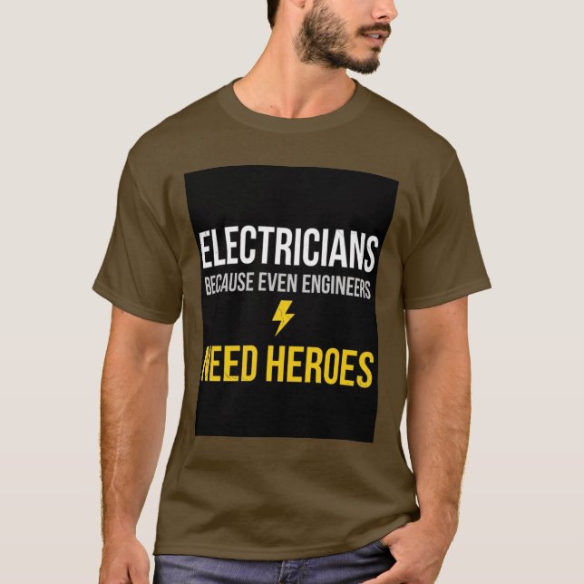 Camisetas de eletricistas  (Frente)
