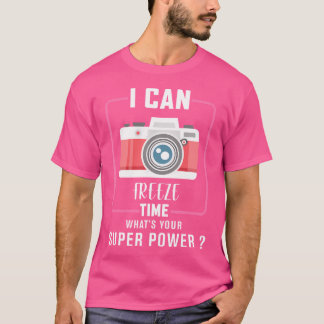 Camisetas de Fotógrafos Câmera Mulheres Camisa de 