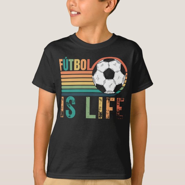 Camisetas de futebol, Futebol de estilo retrô é vi (Frente)