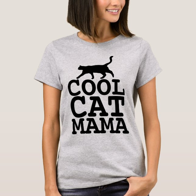 Camisetas de GATA MÃE, GATA MÃE LEGAL (Frente)