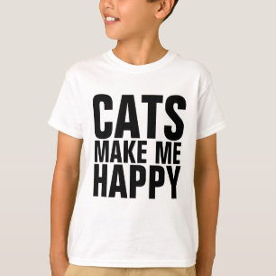 Camisetas de GATO engraçadas para crianças, GATOS 
