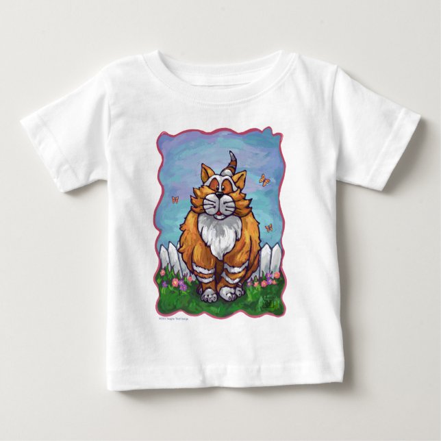 Camisetas de Gato Gengibre (Frente)