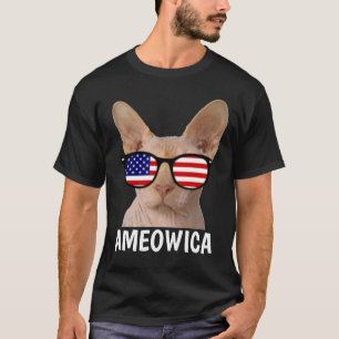 Camisetas de gato patrióticas, Sphynx, AMEOWICA
