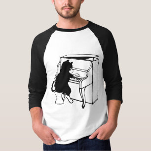 Camisetas de gato PIANO