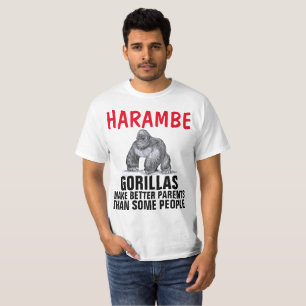Camisetas de gorila HARAMBE, MELHOR PAI