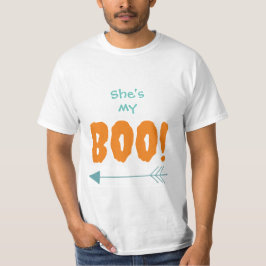 Camisetas de Halloween masculinas - Ela é minha be