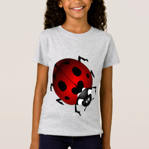 Camisetas de joaninha para meninas Camisetas de jo