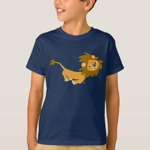 Camisetas de Leão de Cartoon em Coroa