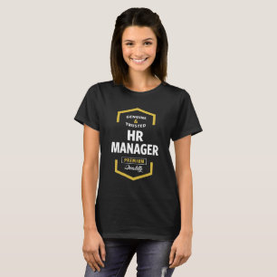 CAMISETAS de logotipo do Gerenciador de RH
