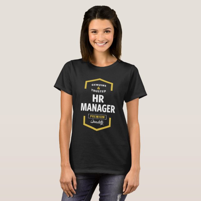 CAMISETAS de logotipo do Gerenciador de RH (Frente Completa)