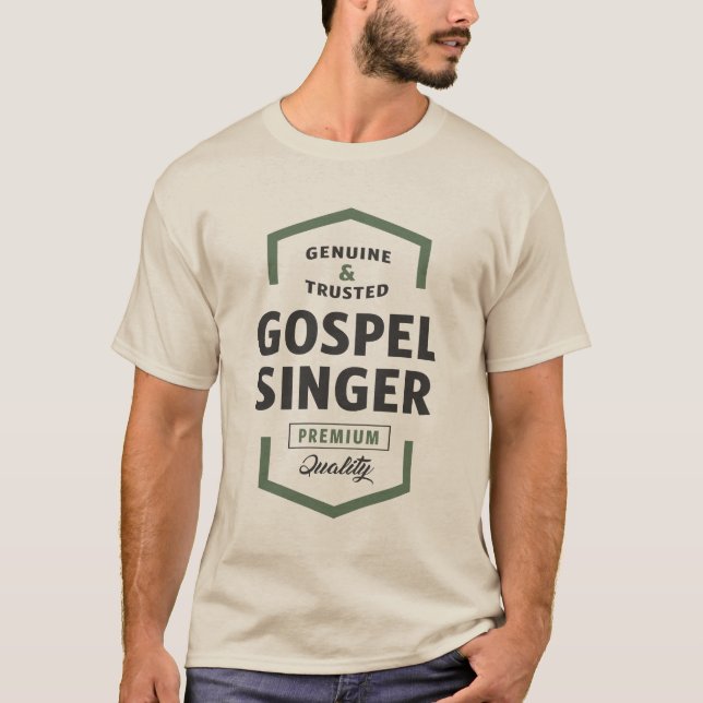 Camisetas de logotipo do Singer Gospel (Frente)