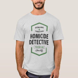 Camisetas de logotipos do detetive de homicídio