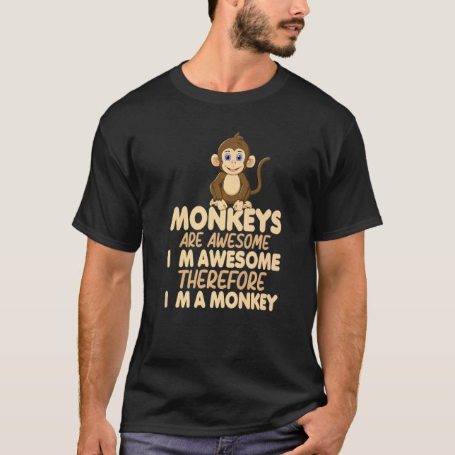 Camisetas de Macaco Para Homens Macaco Bravo Macac (Frente)