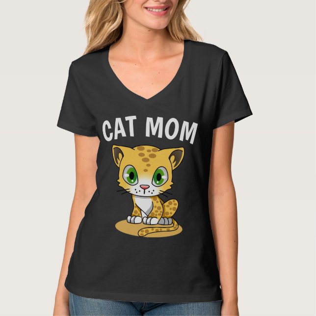 Camisetas de Mãe de Gato (Frente)