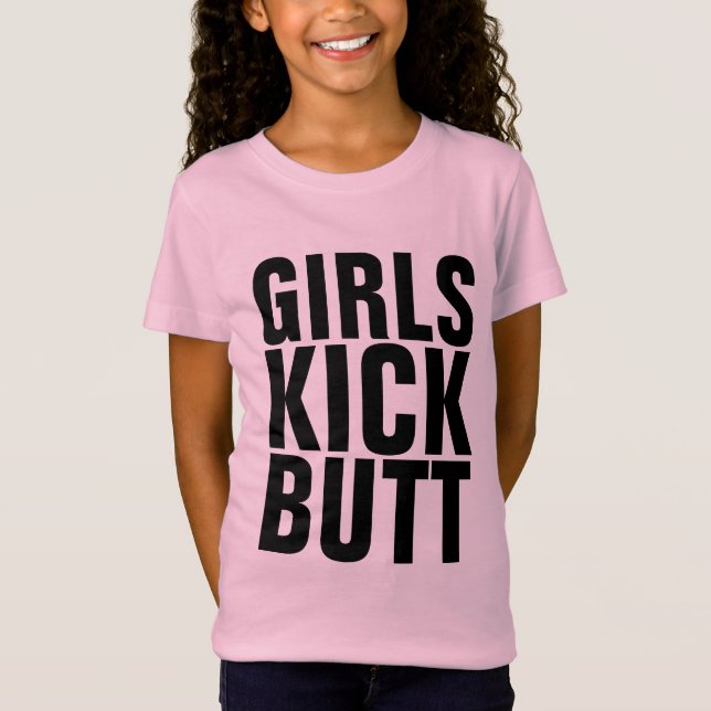 CAMISETAS DE MENINAS COM PODER, Camisetas Girl Pow (Frente)