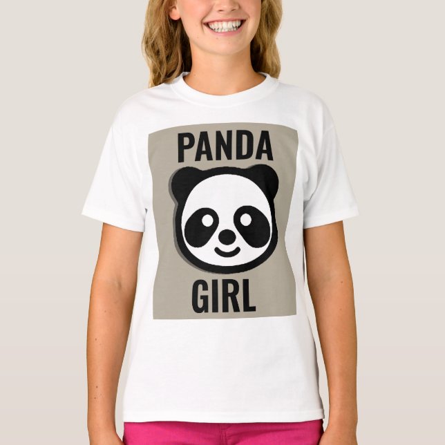 CAMISETAS DE MENINAS URSO PANDA (Frente)