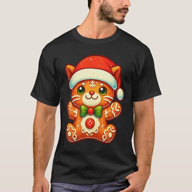 Camisetas de Natal de Gente de Biscoito de Gengibr (Frente)