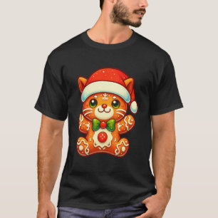 Camisetas De Natal Do Gato Do Homem De Gengibre Mu