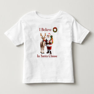 camisetas de natal para crianças do Papai Noel