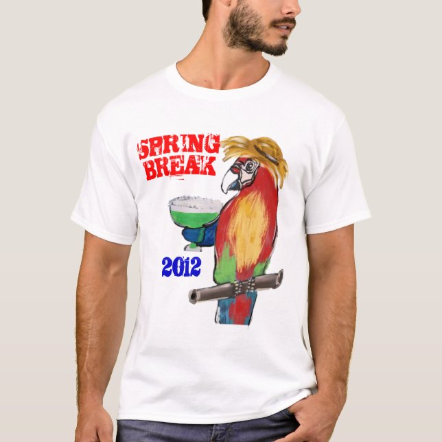 Camisetas de Papagaios de Férias de Primavera (Frente)