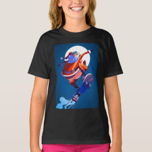 CAMISETAS DE PAPAI NOEL DE SKATE