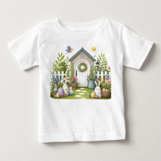Camisetas de Páscoa para Bebês e Crianças (Frente)