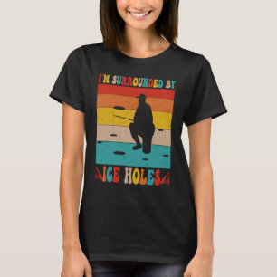 Camisetas de pesca de gelo, estou cercado por bura