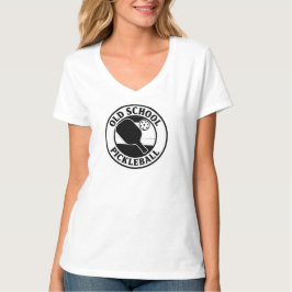 Camisetas de pickleball Old School para senhoras.