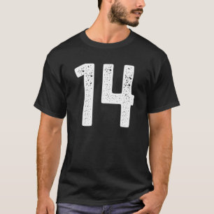 Camisetas de prática numerada número 14 T camisa