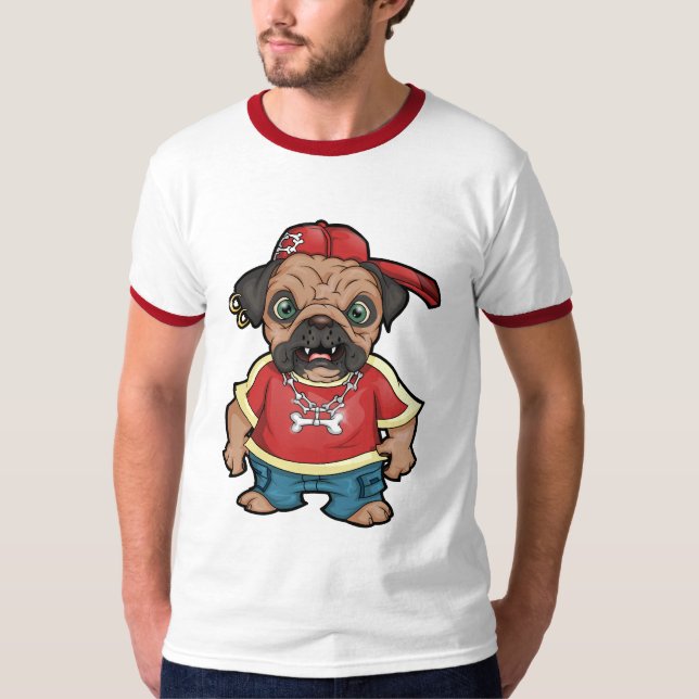 Camisetas de Pug Personalizadas (Frente)