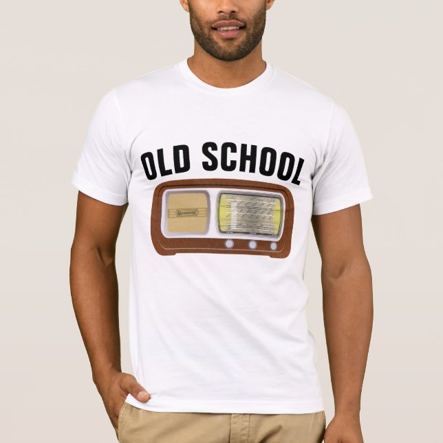 Camisetas de RÁDIO VINTAGE OLD SCHOOL (Frente)