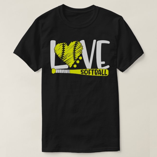 Camisetas de Softbol para Adolescentes (Frente do Design)