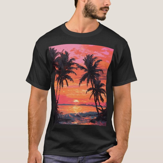 Camisetas de sol de praia (Frente)