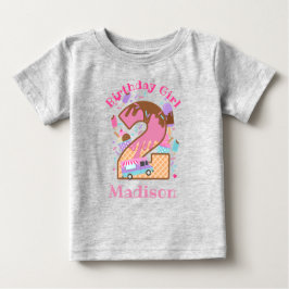 Camisetas de sorvete para segundo aniversário de c