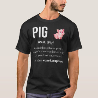 Camisetas De Suínos Para Homens Porcos Rosa Rosa P