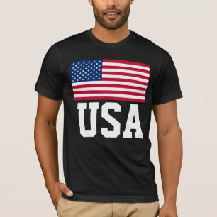 CAMISETAS DE T-SHIRTS DE BANDEIRA AMERICANA DOS EU
