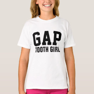 Camisetas de T-shirts DE GAROTA DE DENTE GAP