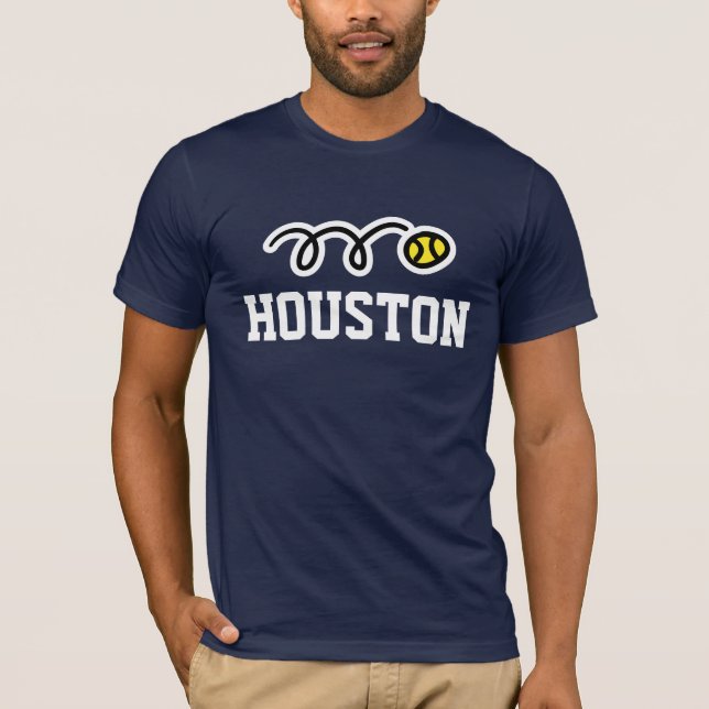 Camisetas de tênis de Houston para homens, mulhere (Frente)