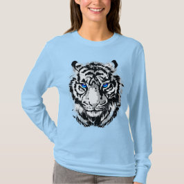 Camisetas de Tigre Branco - Camisa de Mulheres de