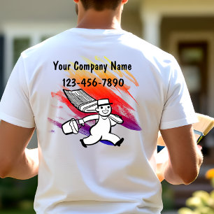 Camisetas de Trabalho de Pintor Empresarial Simple
