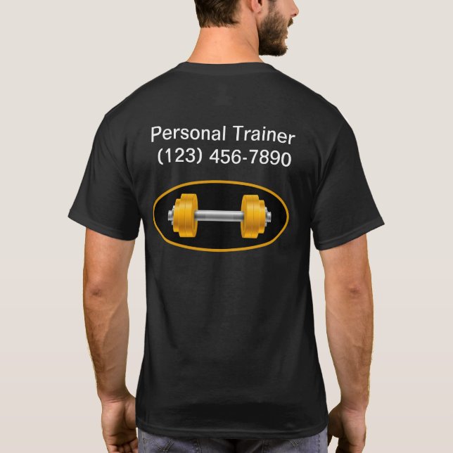 Camisetas de trabalho para treinamento de Malhação (Verso)
