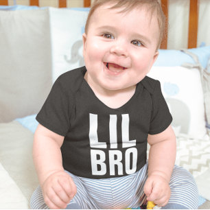 CAMISETAS DE UMA PEÇA PARA BEBÊS LIL MANINHO IRMÃO